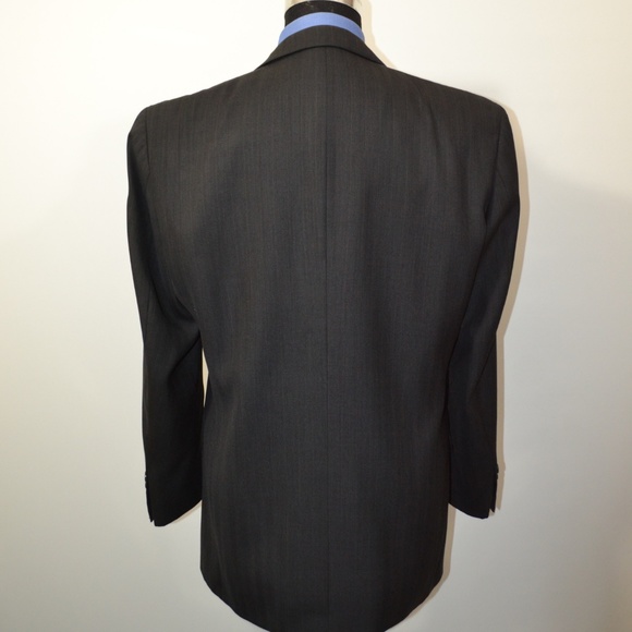 Caravelli 40R Sport Coat Blazer Suit Jacket Dark G - Picture 4 of 8